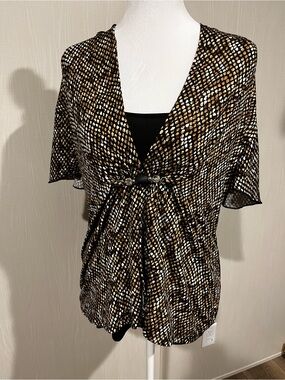 Kim Rogers petite medium faux wrap blouse